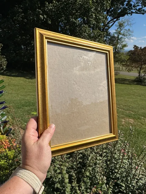 Gold Wood Picture Frame Ornate Vintage Decor