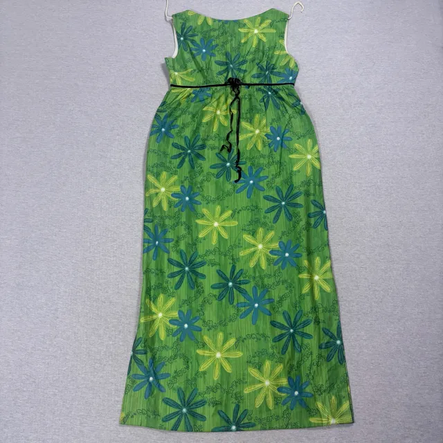 Royal Hawaiian Vintage Floral Maxi Dress Size L Green