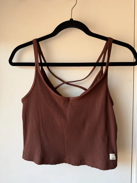 Vuori Daily Rib Tank Brown
