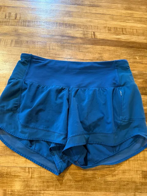 Lululemon Speed Up Shorts Size 4 Blue Athletic Running (q1)