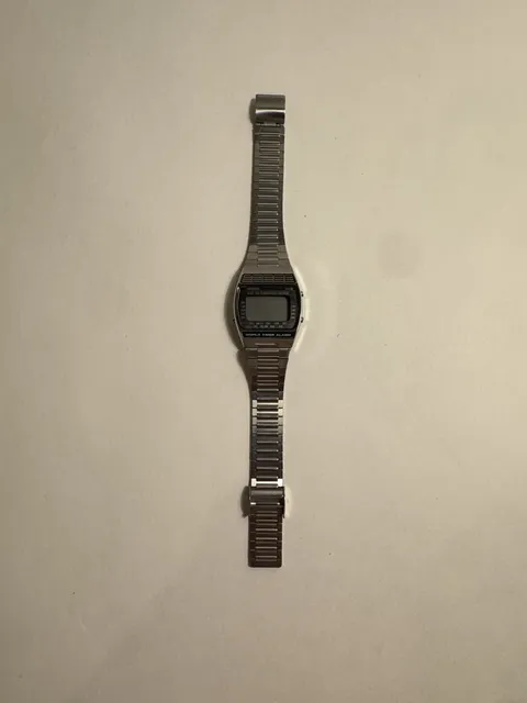 Seiko World Timer Alarm Digital Watch A239-5009 Stainless Steel