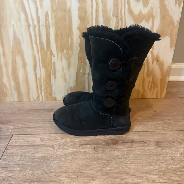 UGG Bailey Button Triplet Boots Black