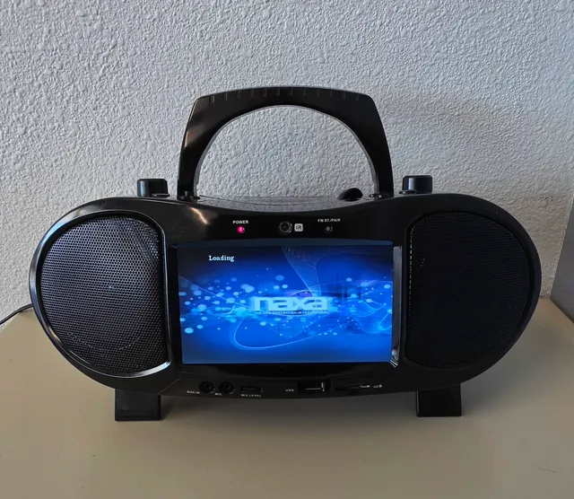Naxa NDL-257 Portable 7 Inch LCD Screen DVD Player Boombox Tested & Works! 543