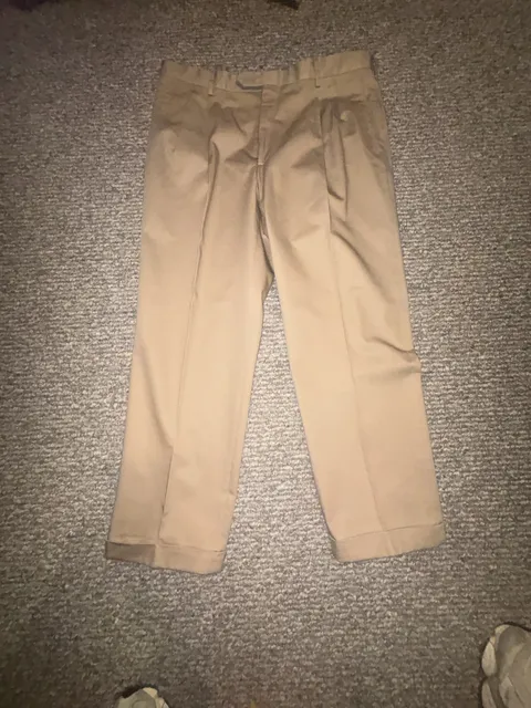 Polo Ralph Lauren Pleated Trousers Size 40 Khaki