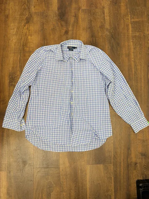 Polo By Ralph Lauren Curham Long Sleeve Plaid Shirt Size 18 34/35
