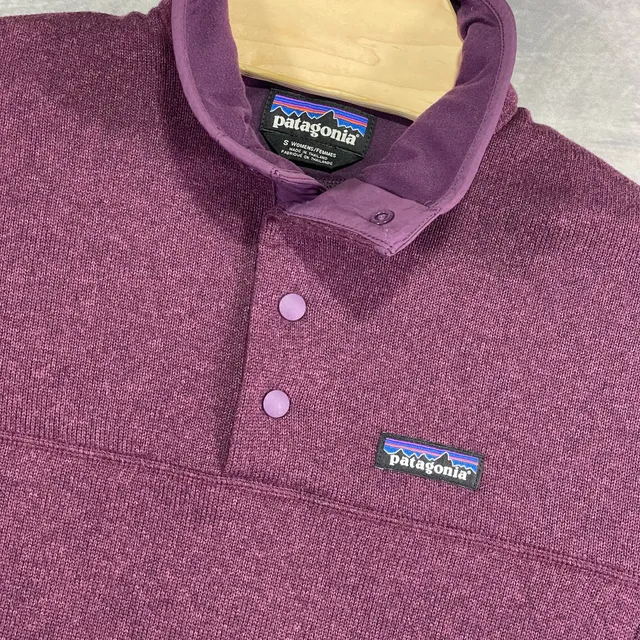 Patagonia Snap-T Fleece Pullover Size S Purple