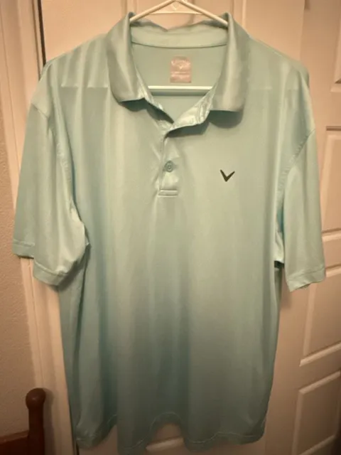 Callaway Opti-Dri Polo Shirt Size XL Mint Green
