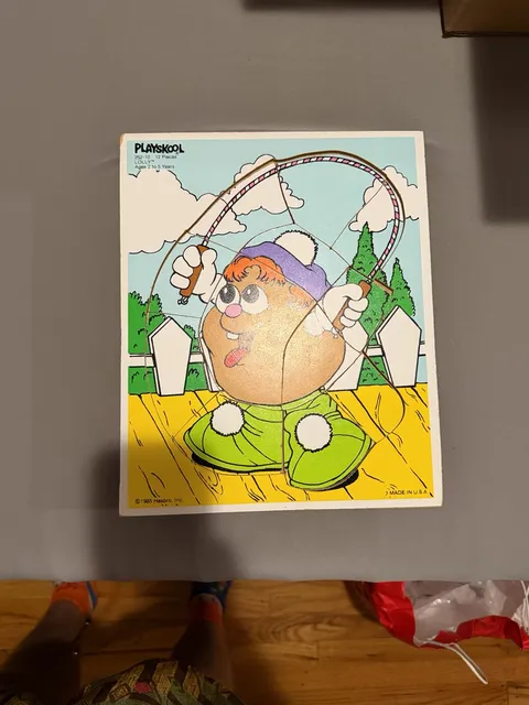 Playskool Vintage 1985 Potato Head Kids Lolly Puzzle 12 Pieces