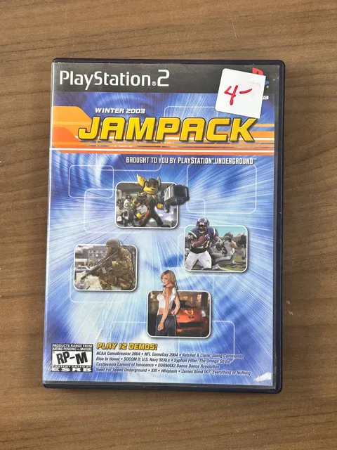 Jampack Winter 2003 PS2 PlayStation Underground Demo Disc Case Manual NTSC-U/C