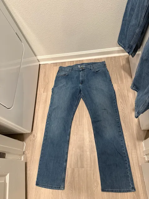 Carhartt Rugged Flex Relaxed Fit Jeans Size 38x32 Blue Denim Straight Leg