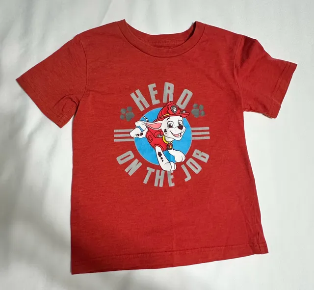 Paw Patrol Marshall Hero On The Job T-Shirt Size 4T Red
