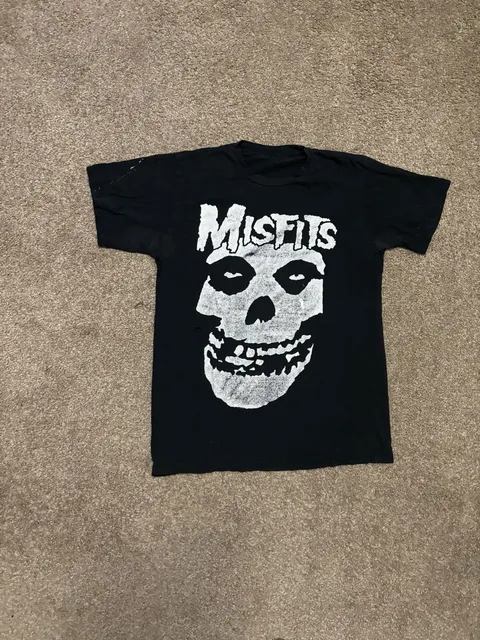 2000s Misfits Band T-Shirt Black