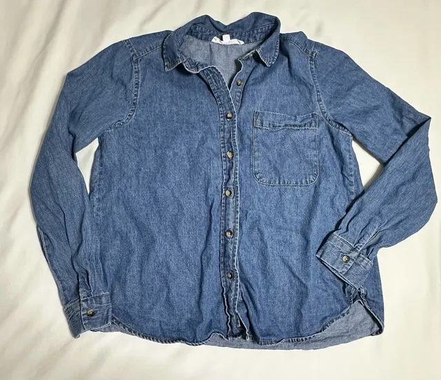 Jane + Delancey Denim Button Down Shirt Size XS