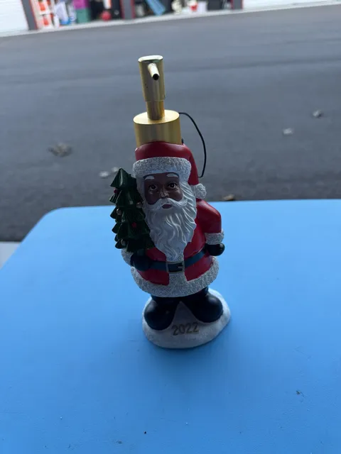 Black Santa Claus 2022 Christmas Tree Soap Dispenser