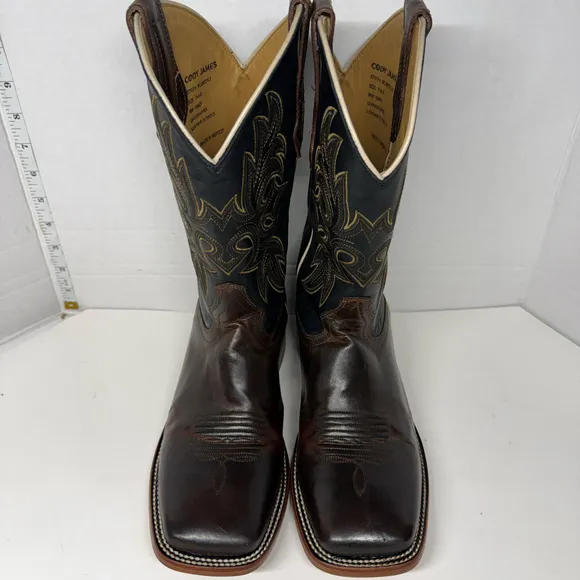 Cody James Willow Western Boots Dark Brown Square Toe 7.5 D BCJSP21L2