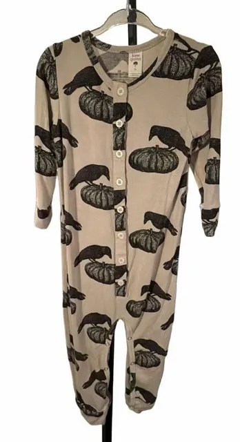 Kate Quinn Romper Size 2t Pumpkin Crow Halloween Modal