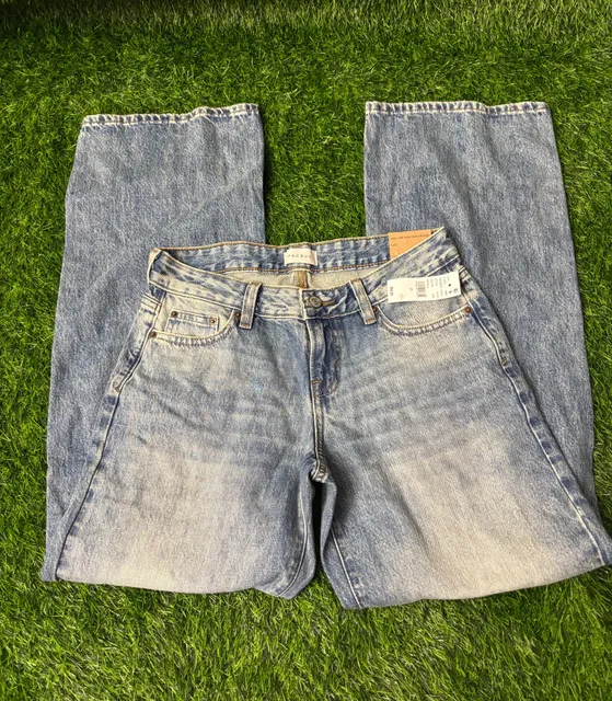 Pacsun Zoe Low Rise Girlfriend Jeans Size 25 Nicola Blue Denim