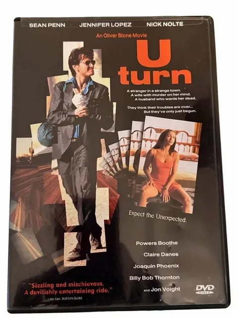 U-Turn DVD 1997 Oliver Stone Film Sean Penn Jennifer Lopez