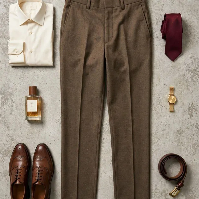Louis Raphael Dress Pants Brown Hidden Extension