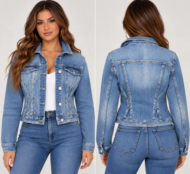 White House Black Market Denim Jacket
