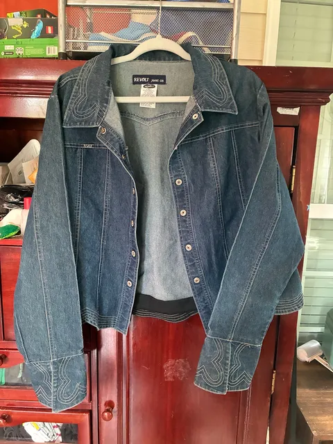 Revolt Jeans Co. Denim Jacket Size 3X Blue