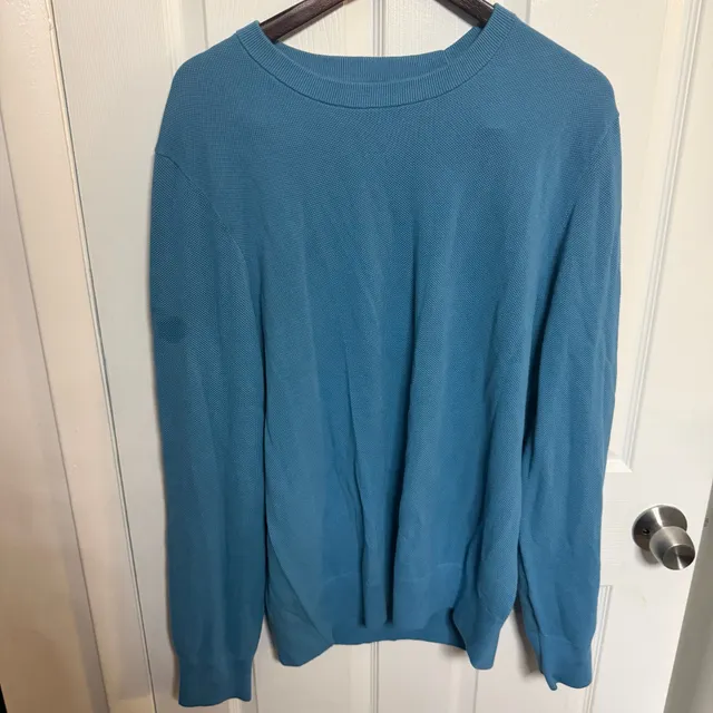 Brooks Brothers Supima Cotton Crewneck Sweater Blue XL Men’s Pullover
