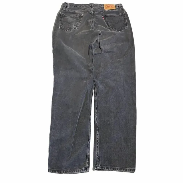 Levi's 550 Relaxed Fit Size W36 L36 Black Denim Jeans