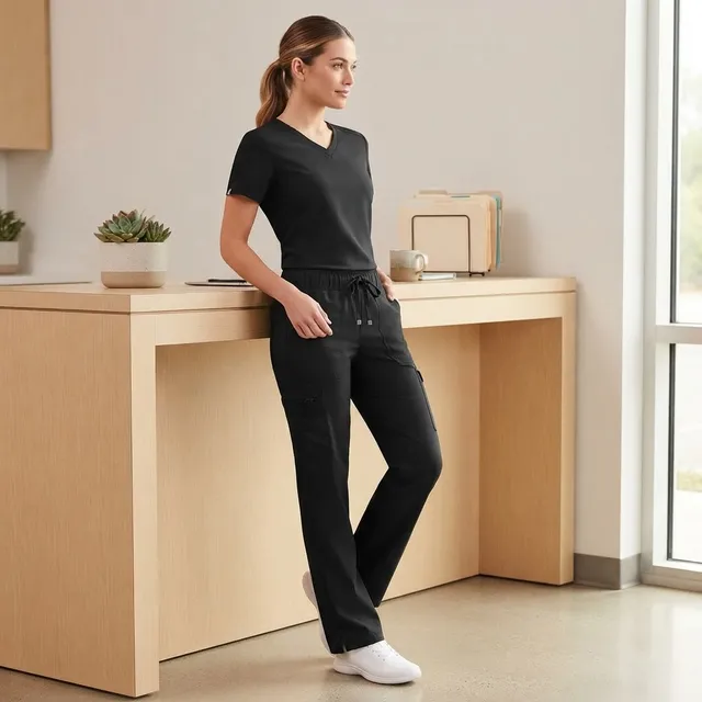 Buffalo David Bitton Black Cargo Jogger Pants