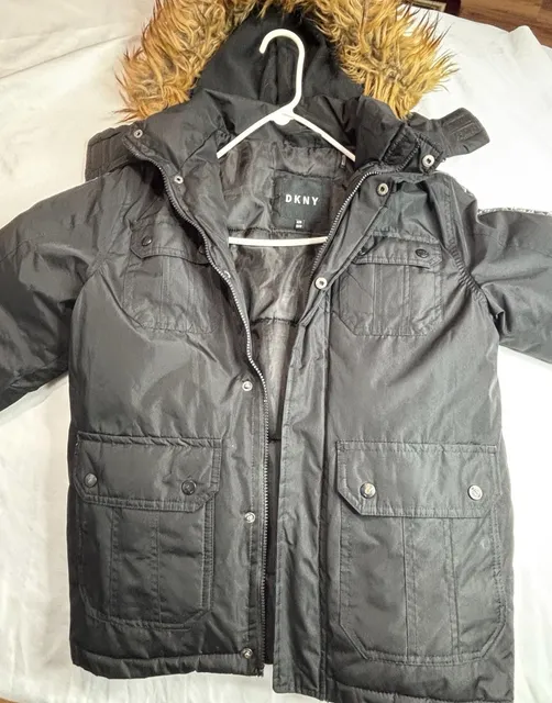 DKNY Black Puffer Jacket Size M (10/12)