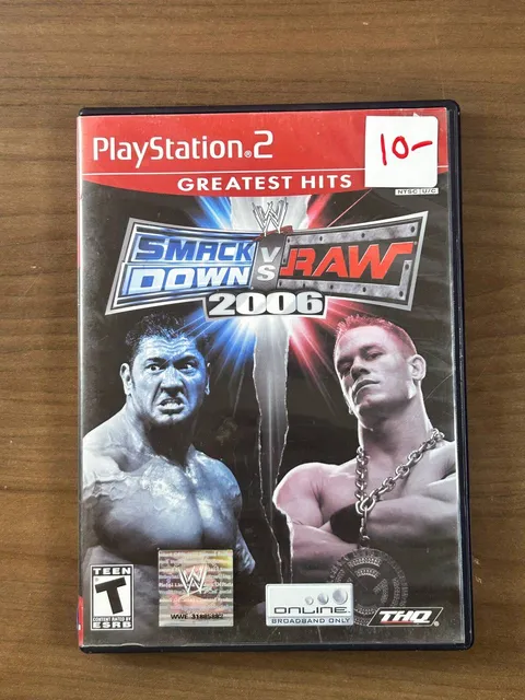 WWE SmackDown vs. Raw 2006 Greatest Hits PS2 PlayStation 2 Disc & Case