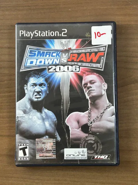 WWE SmackDown vs. Raw 2006 Sony PlayStation 2 PS2 CIB Complete w/ Manual