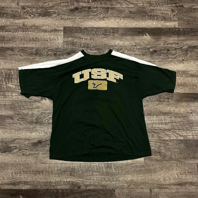 Varsity Classics Y2K USF Bulls Green Graphic T-Shirt
