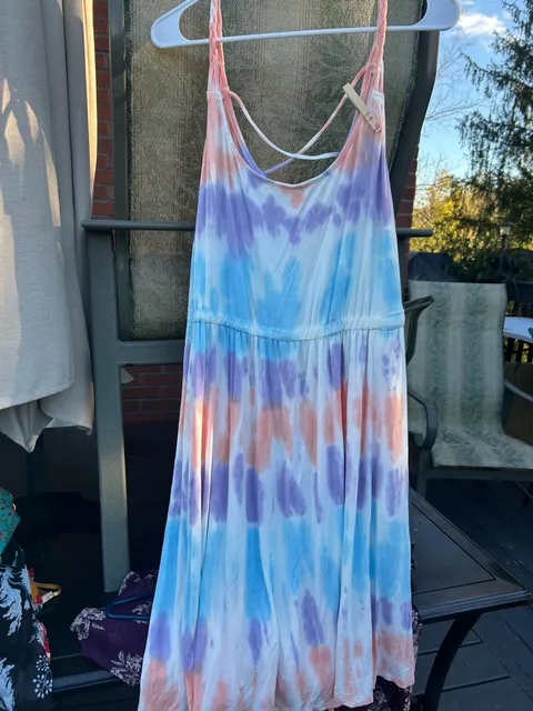Torrid Super Soft Knit Dress Size 3 Multi Tie Dye Skater Dress