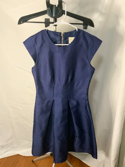 Kate Spade New York Dress Women Size 6 Blue Silk Blend