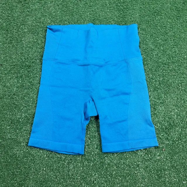 All in Motion Biker Shorts Size M Blue Seamless High Rise Activewear