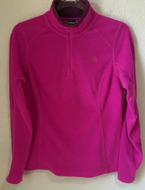 The North Face Glacier 1/4 Zip Fleece Size S Pink Pullover