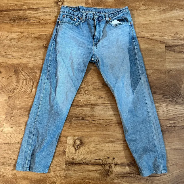 Levi's 512 Slim Taper Jeans Size 32x32 Light Wash Moto Panel Denim