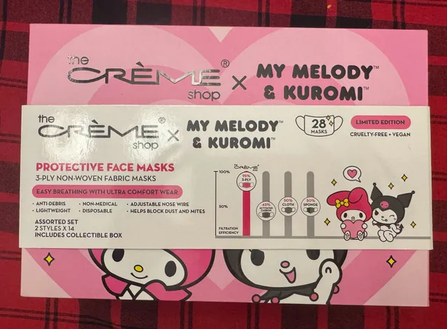 The Crème Shop x My Melody & Kuromi Protective Face
