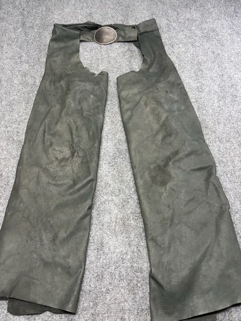Vintage Leather Farrier Blacksmith Chaps Apron Leggings Work Cowboy Motorcycle