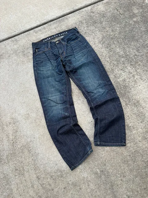 American Eagle Straight Jeans 29x30 Dark Wash Denim