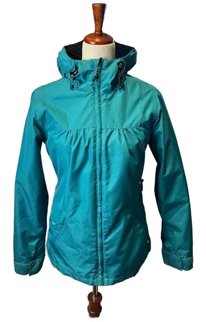 Aperture Winter Snow Jacket Small Teal Hooded Snowboard Ski