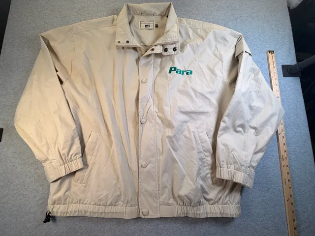 Lee Authentic Apparel Jacket Size 2XL Tan Ripstop Para Embroidered