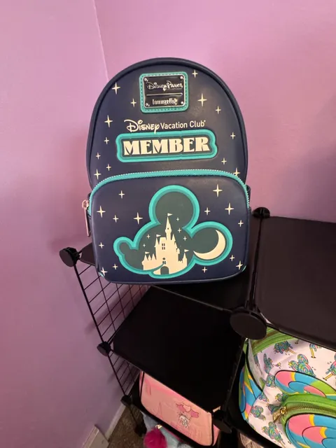 Loungefly Disney Parks Vacation Club Member Mini Backpack New With Tag
