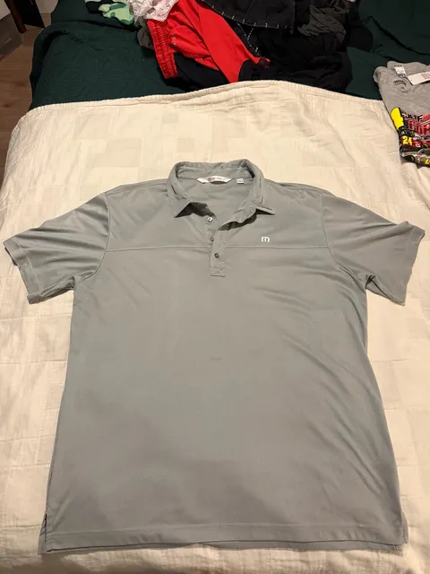 TravisMathew Performance Golf Polo Size XL Gray