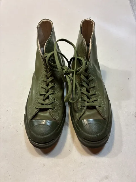Converse Jack Purcell Signature Rubber High Top Fatigue Green