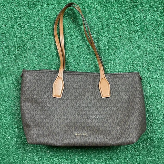 Michael Kors Charlie Logo Medium Tote Brown Acorn