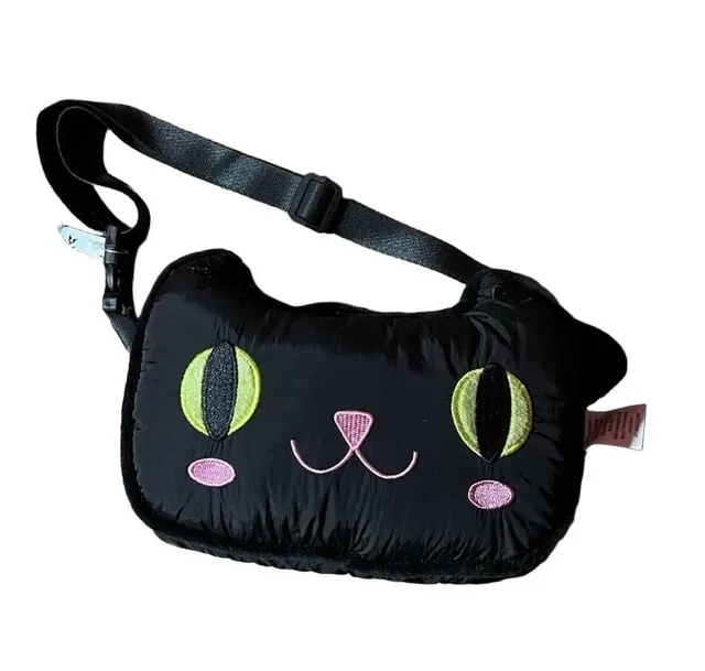 Seasons Greetings Black Cat Halloween Belt Bag Fanny Pack