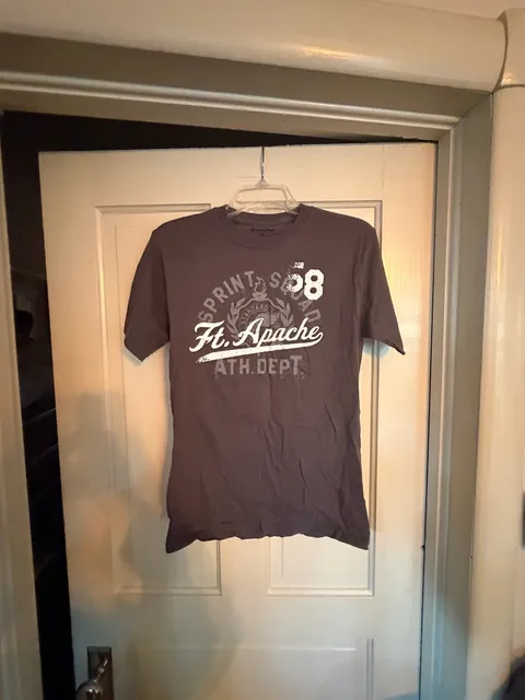Champion Ft. Apache Ath. Dept. T-Shirt Size S Gray Graphic Cotton