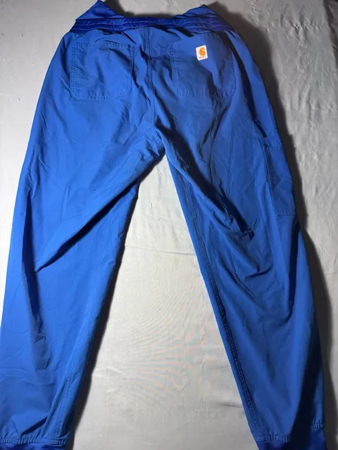 Carhartt Force Scrub Jogger Pants Regular M Blue Medical Cargo Uniform