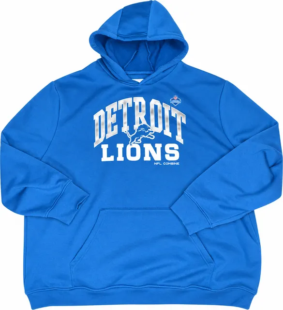 NFL Scouting Combine Detroit Lions Hoodie Size 3XL Blue